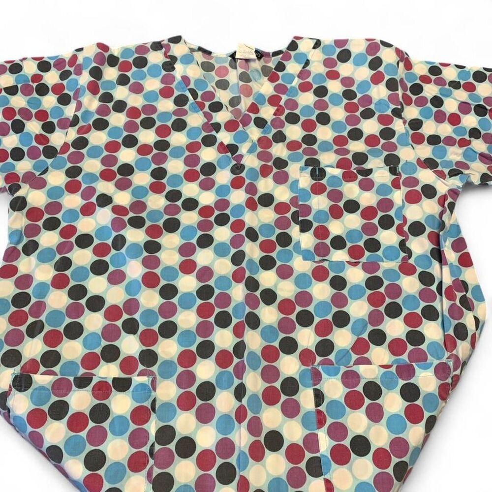 Cassandra multicoloured scrub top Size XXL